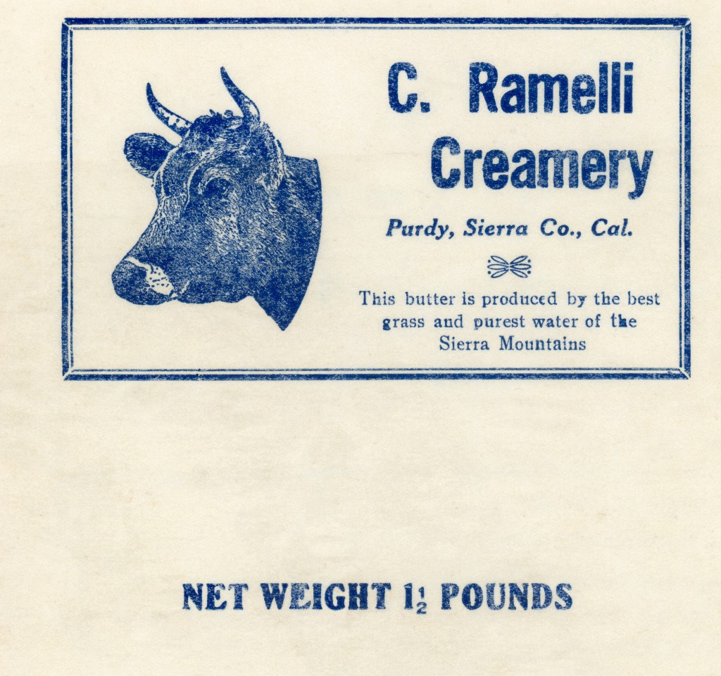 Ramelli butter wrapper. Courtesy of Eslie Cann