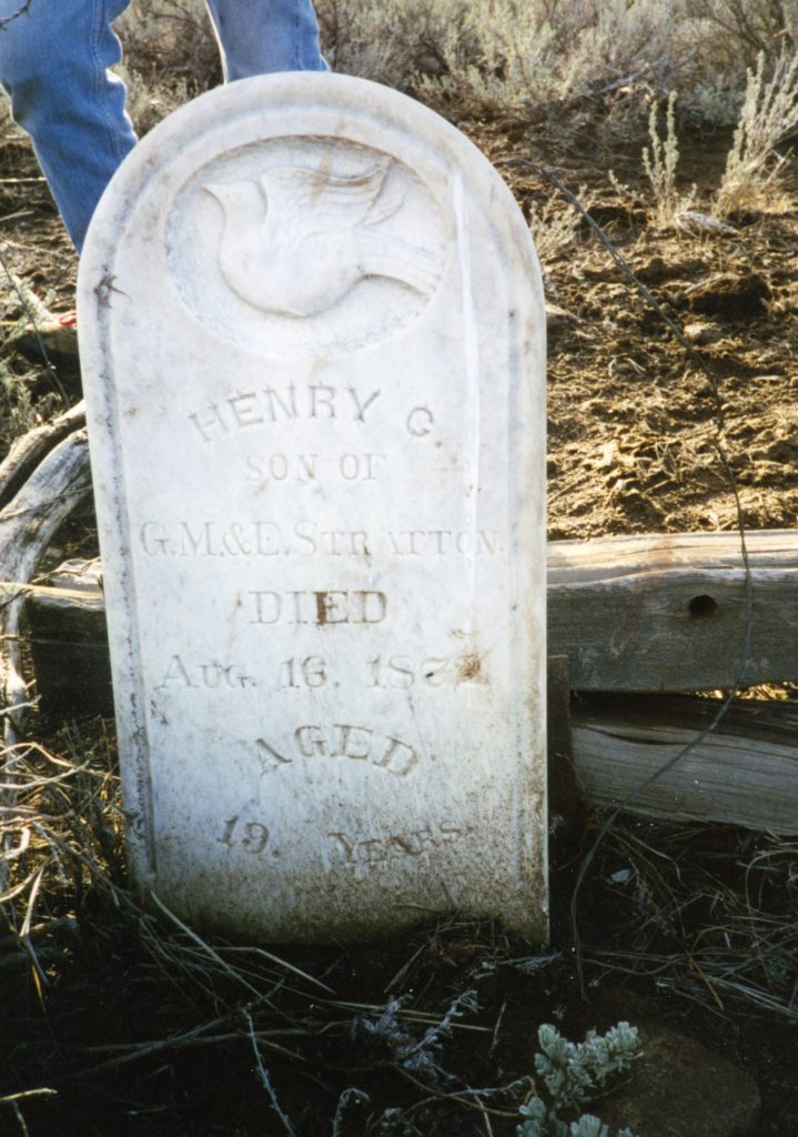 The grave of Henry Stratton. Courtesy of Martin Balding