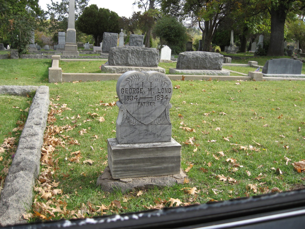 The grave of George W. Long, Susanville Cemetery, October 6, 2016.
